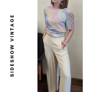 Cream & White Isabel Ardee Pants - Size 4 (EUC)